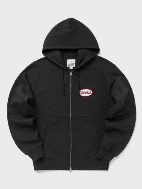 GRAMICCI OVAL PATCH ZIP HOODED SWEATSHIRT