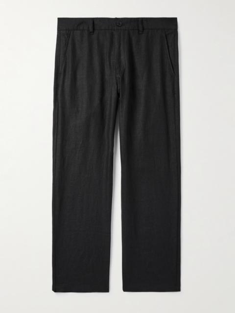 NN07 Aden 1454 Straight-Leg Linen Suit Trousers
