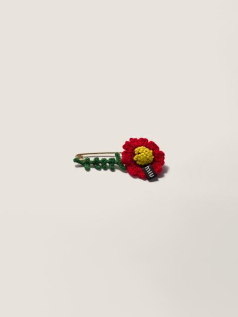 Miu Miu Crochet brooch