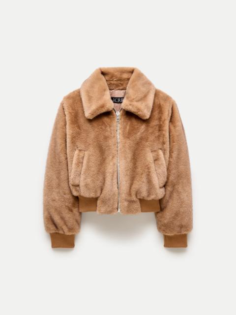 J.CREW Bomber jacket in faux fur