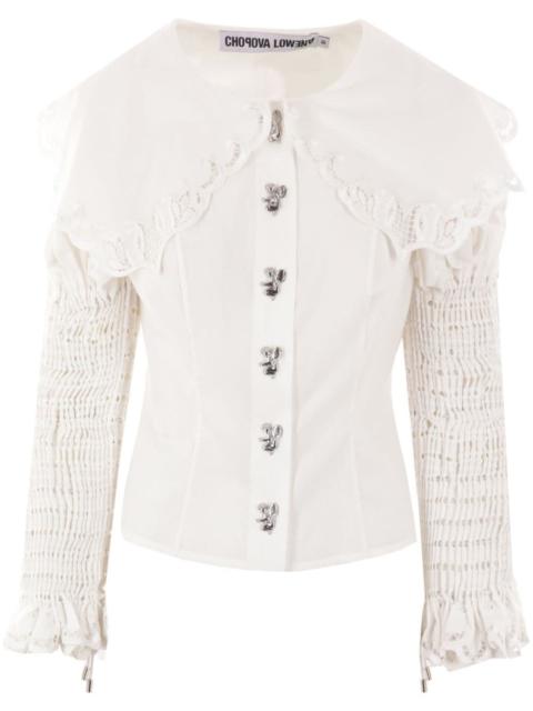 Chopova Lowena Rocket oversized-collar shirt