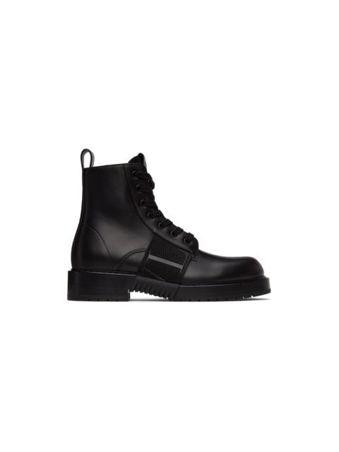 Valentino Black 'VL7N' City Combat Boots