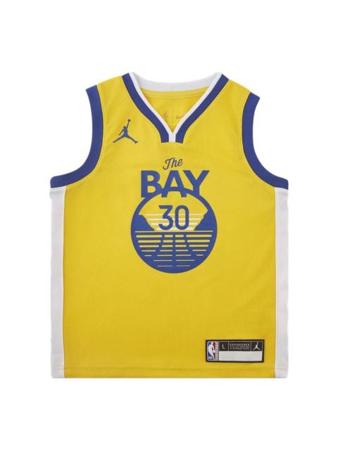Jordan Air Jordan Golden State Warriors 2020-2021 Statement Jersey 'Yellow' DN5275-728