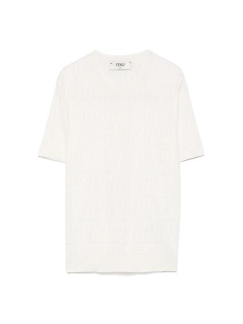FENDI FF-jacquard T-shirt