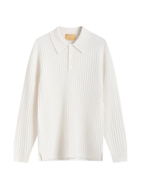 GUEST IN RESIDENCE Theo Waffle Polo In Cashmere