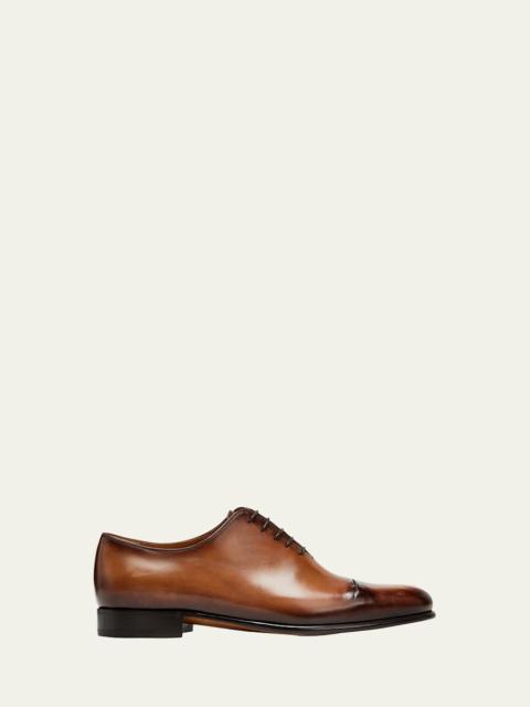 Berluti Men's Gaspard Galet Leather Oxfords