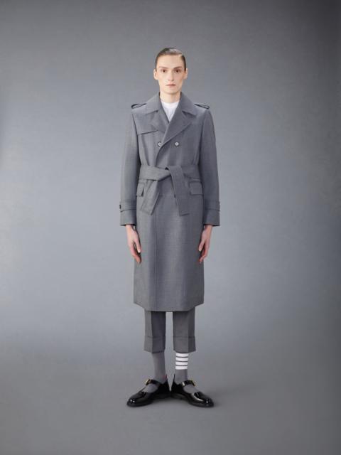 Thom Browne Wool Twill Unconstructed Trench Coat