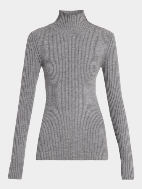 Victoria Beckham Rib-Knit Wool-Blend Sweater