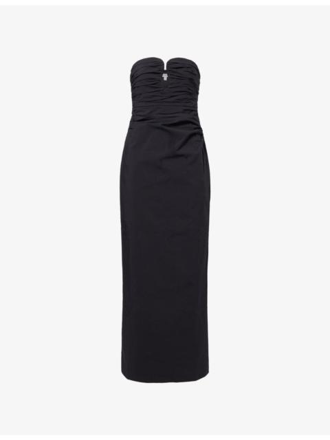 SHONA JOY Campbell Strapless Maxi Dress