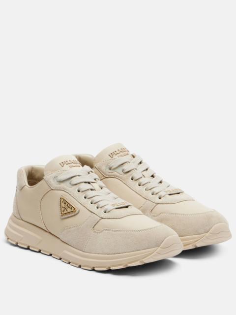 Prada PRAX 2.0 Re-Nylon suede-trimmed sneakers