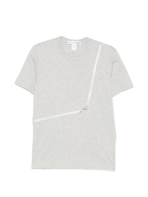 Comme des Garçons SHIRT zip-detail cotton T-shirt
