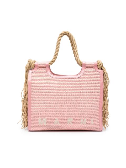 Marni Marcel logo-embroidered shoulder bag