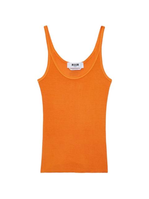 MSGM ribbed tank top