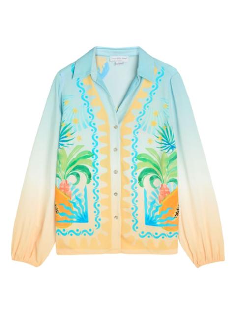 Never Fully Dressed Rio Miley printed blouse