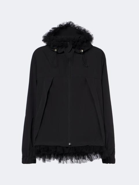 Noir Kei Ninomiya Tulle-trimmed technical jacket