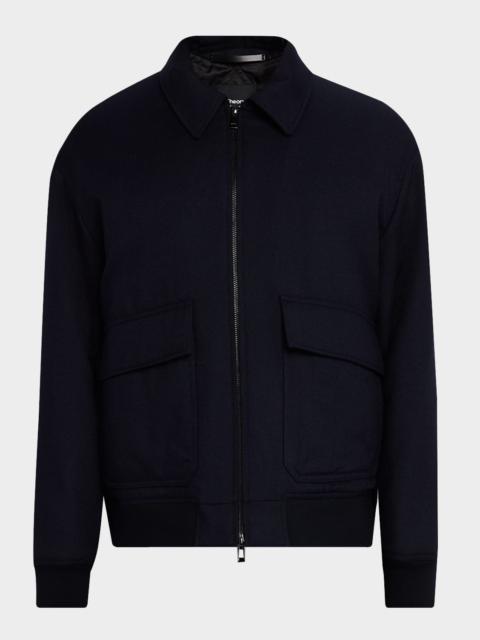 Theory Men's Modern Aviator Jacket in Dapper Wool