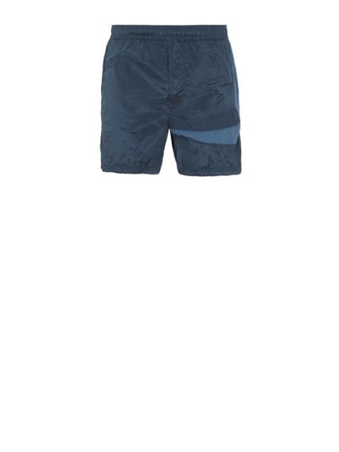 Stone Island B0142 NYLON METAL IN ECONYL® REGENERATED NYLON_ STAR INLAY_ GARMENT DYED AVIO BLUE