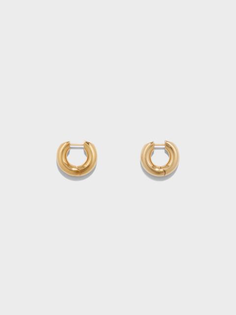 Aeyde Alaya Small Palladium-Plated Hoop Earrings