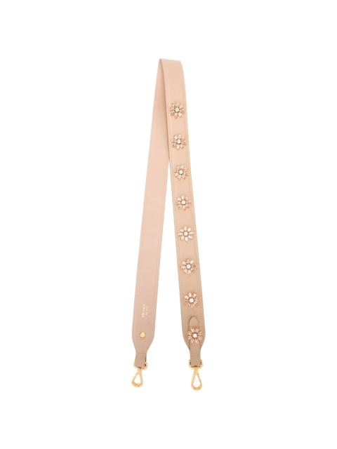 Prada floral embellished strap