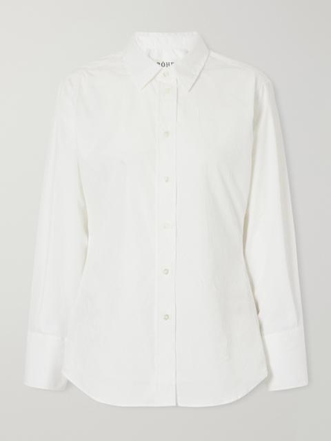 RÓHE Shaped Crinkled Cotton-blend Poplin Shirt