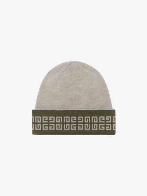 Givenchy GIVENCHY 4G DOUBLE SIDED BEANIE IN WOOL