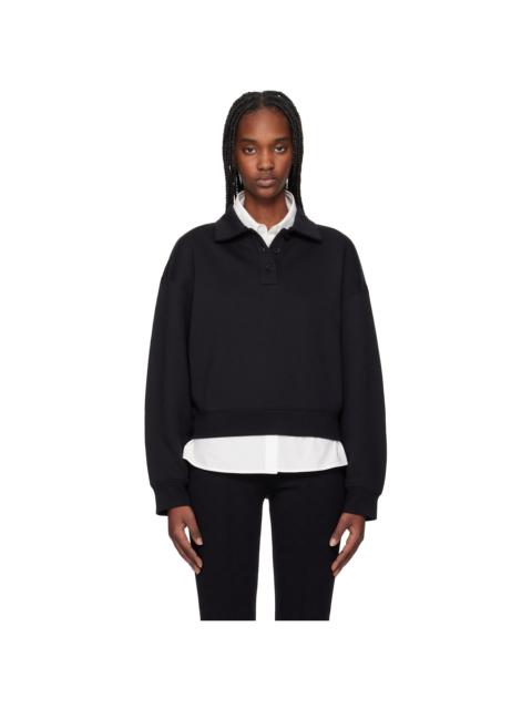 FILIPPA K Black Sweatshirt Polo