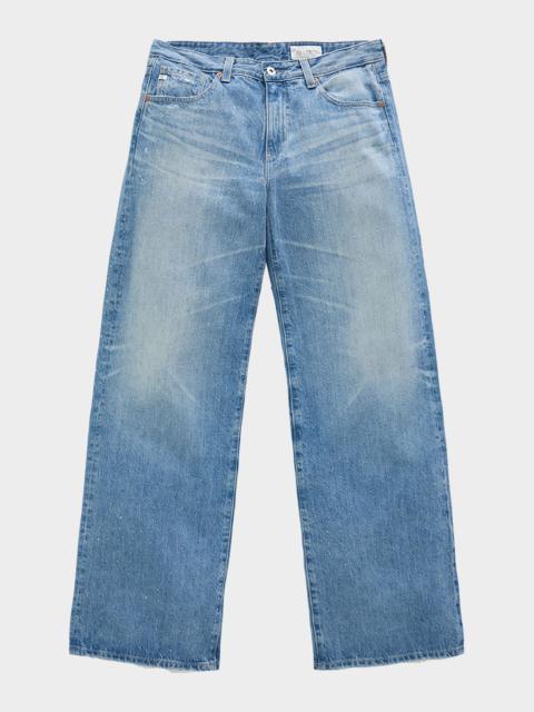 AG Jeans Adria Low-Rise Wide-Leg Jeans