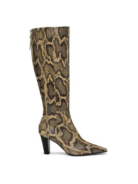 Aeyde Beige Cecilia Tall Boots
