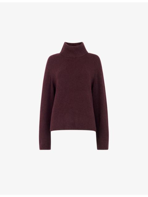 WHISTLES Relaxed-Fit Roll-Neck Knitted Jumper