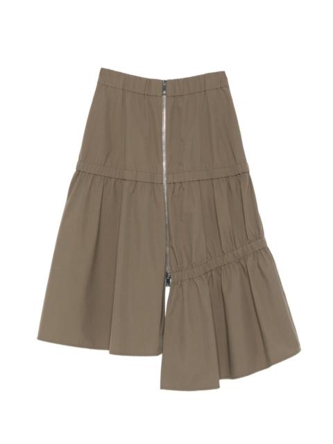 Tibi elasticated asymmetrical skirt