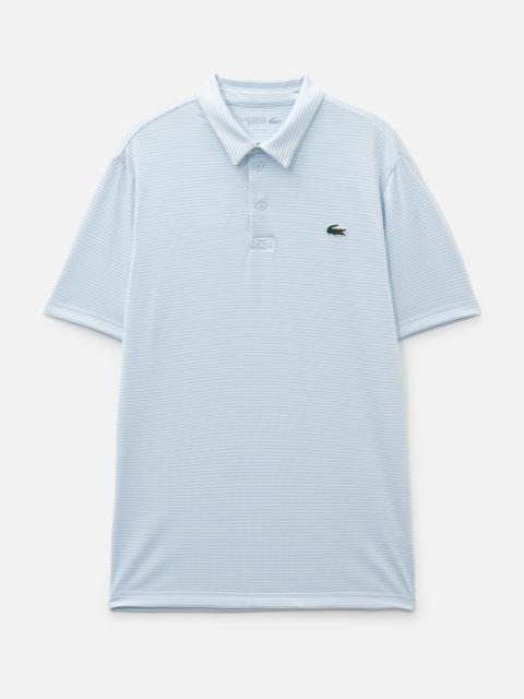 LACOSTE ULTRA DRY STRIPED GOLF POLO SHIRT