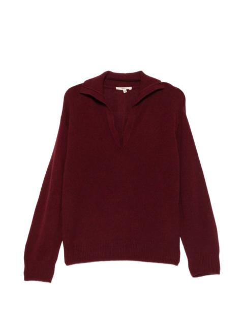 BARENA Duse v-neck collar sweater