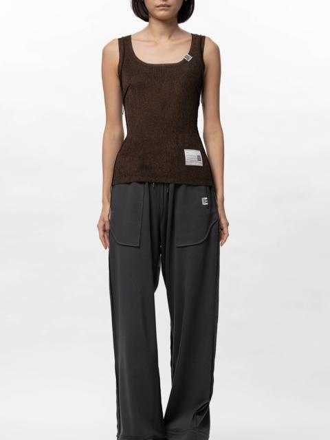 Maison MIHARAYASUHIRO Inside-Out Glitter Knit Tank-top
