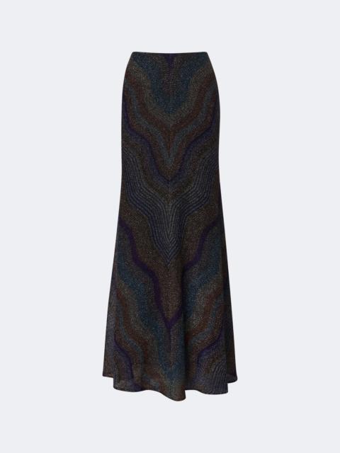 Missoni Knitted lamé maxi skirt