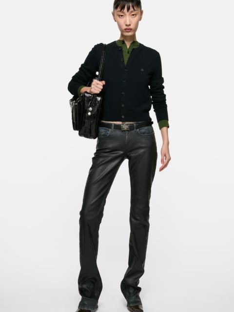 Acne Studios Fitted cardigan - yak wool - Black