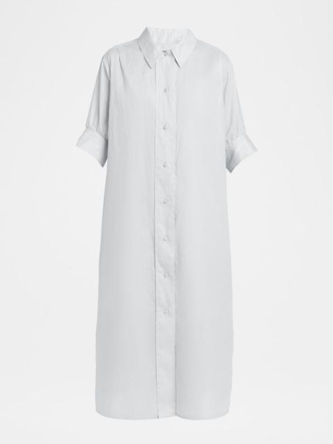 Jil Sander Short-Sleeve Cotton Midi Shirtdress