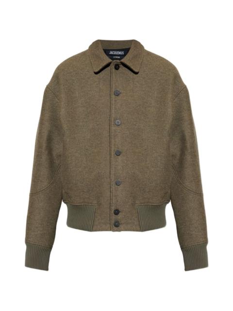 button collar jacket