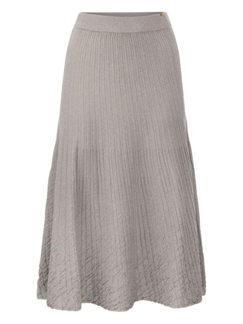 ELISABETTA FRANCHI ribbed midi skirt