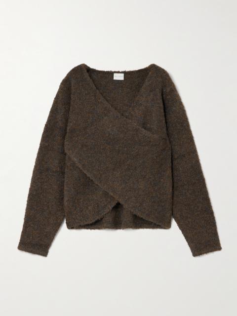 DEIJI STUDIOS Crossover Wrap-effect Recycled Knitted Sweater