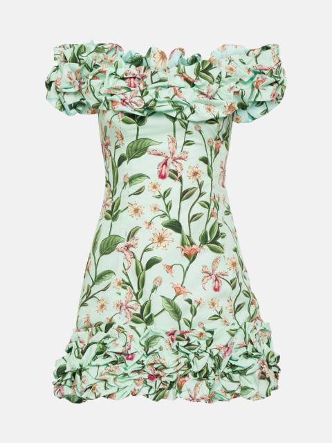 Jardín floral cotton minidress