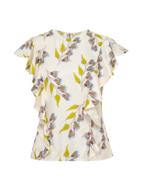 ULLA JOHNSON Botanical Sleeveless Top