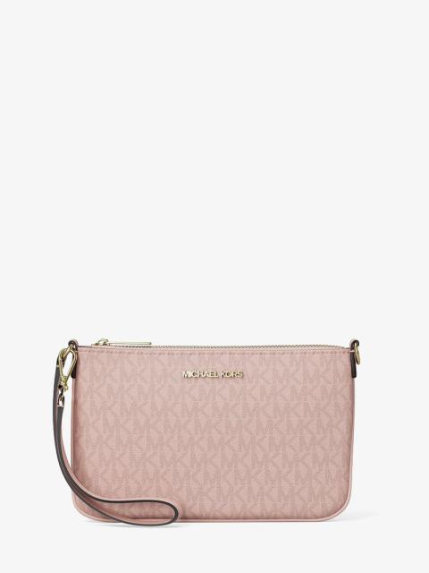 MICHAEL KORS Jet Set Small Signature Logo Convertible Wristlet