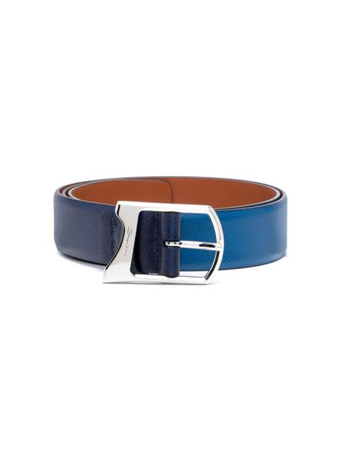 Santoni buckled leather belt