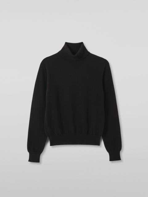 Johnstons of Elgin Iris Classic Black Roll Neck Cashmere Jumper