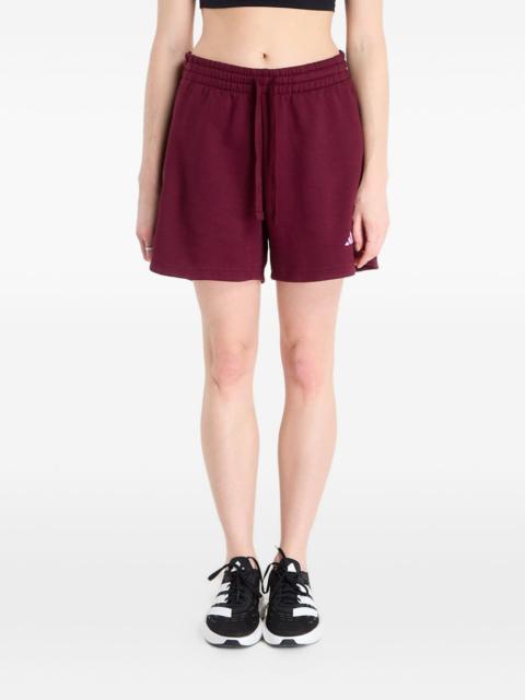 adidas Studio Fleece drawstring shorts