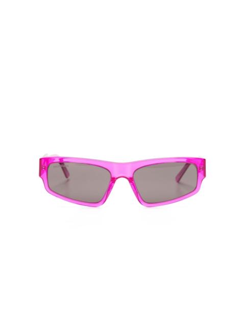 logo-print square-frame sunglasses