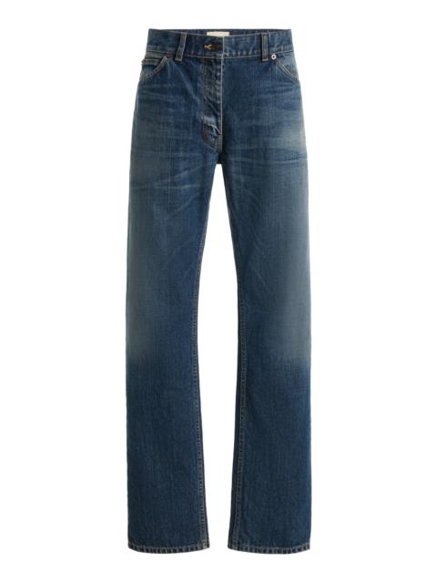 The Row Dinni Rigid Mid-Rise Straight-Leg Jeans