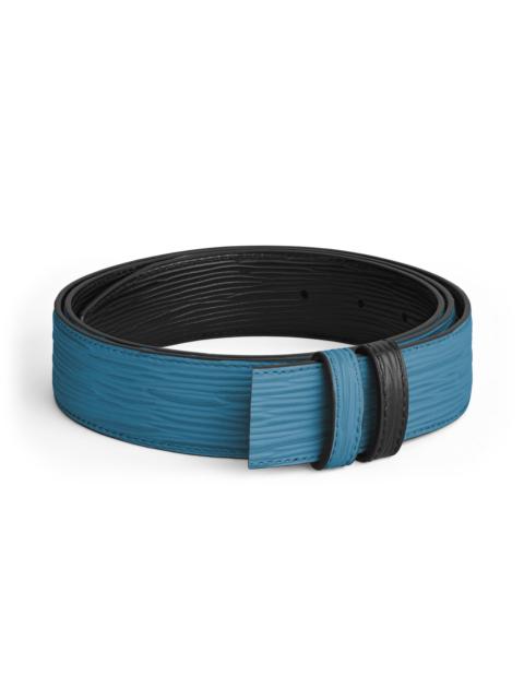 Montblanc SMOKY BLUE/BLACK 35MM REVERSIBLE LEATHER BELT