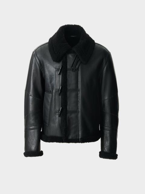 MACKAGE WAYLON Shearling AviatorJacket with Toggle Front closure