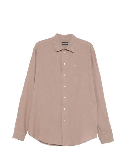 EMPORIO ARMANI button linen shirt